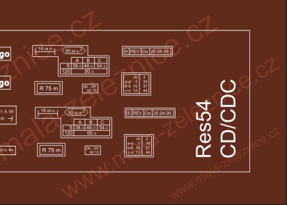 23419.01 Obtisk na vagon Res54-CD/CDC - TT