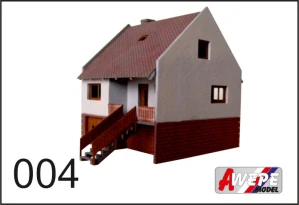Rodinný domek 004 Z - stavebnice nebarvená laserová