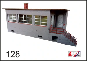 Hradlo Pečky 128 HO - stavebnice nebarvená laserová