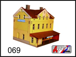 Nádraží Dolní Polubný 069 TT - stavebnice nebarvená laserová