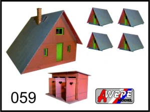 Kemp 059 TT - stavebnice nebarvená laserová