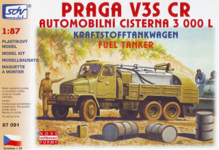 87091 Praga V3S CR cisterna na pohonné hmoty