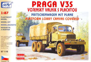 87115 Praga V3S valník s plachtou