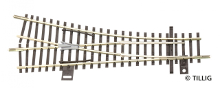 83328/83323 Výhybka pravá EW1 129,5mm/15° s vodivou srdcovkou