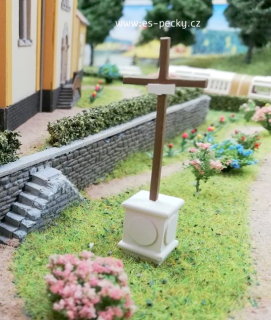 23409 Boží muka kříž výška 6cm