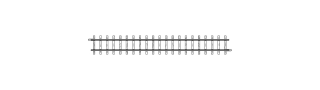 Kolej přímá 162,3mm HOm - 1ks