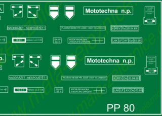 33409.01 Obtisk na vagon PP-80 - CSD  HO