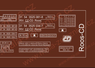 33406.01 Obtisk na vagon Roos - CD  HO