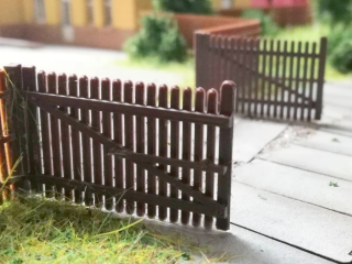 49245 Dřevěná vrata dvoukřídlá k plotu 2m 2ks