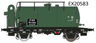 20583 Kotlový vůz ČSD R (24m3) s budkou Ep.III