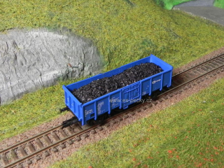 19601 Náklad uhlí do vozu Es Tillig,Vtr Loco