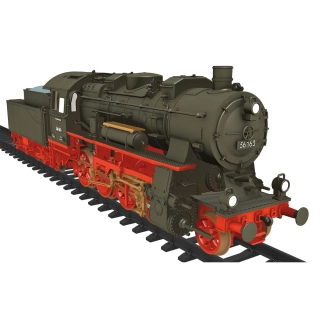 30011 Parní lokomotiva BR 56 163