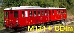 Motorový vůz ČSD M131 1278 +CDlm