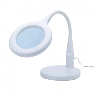  MC LC8080USB/EU Stolní lampa se zvětšovací lupou  USB  (průměr čočky 100 mm) na ohebném krku, LED 7W